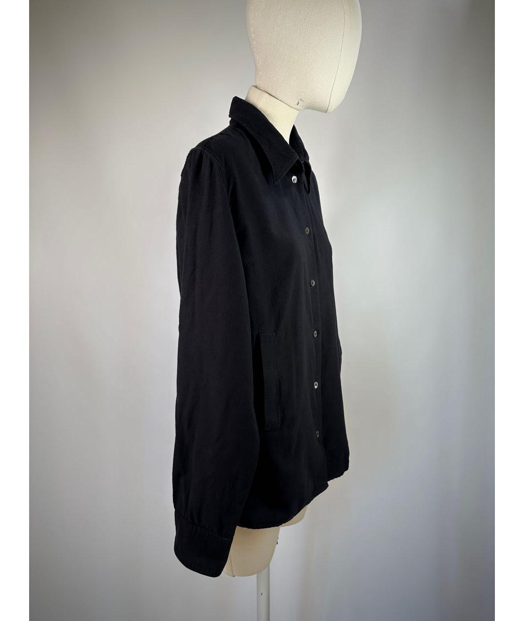 ANN DEMEULEMEESTER Черная хлопковая рубашка, фото 5