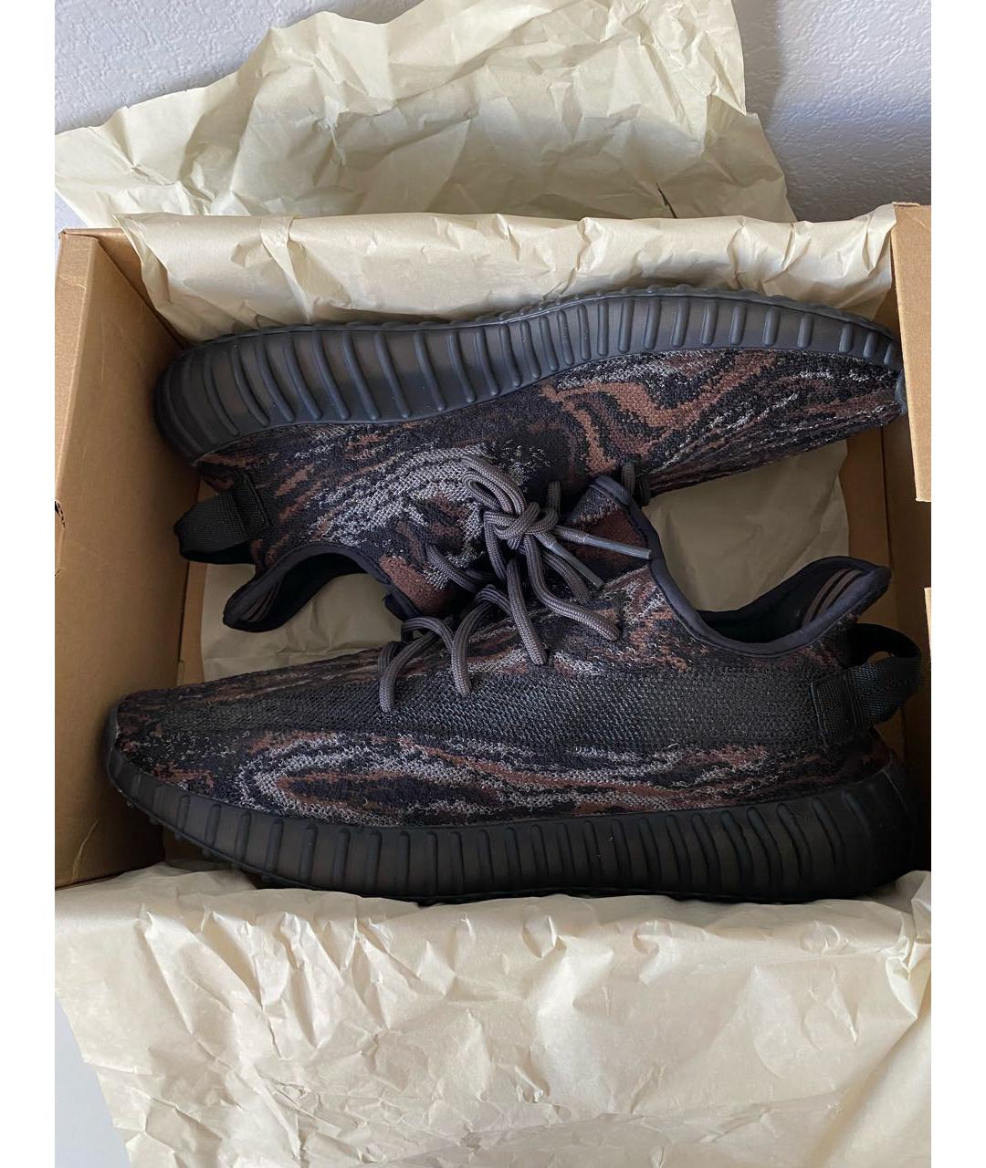 ADIDAS YEEZY Черные текстильные кроссовки, фото 2