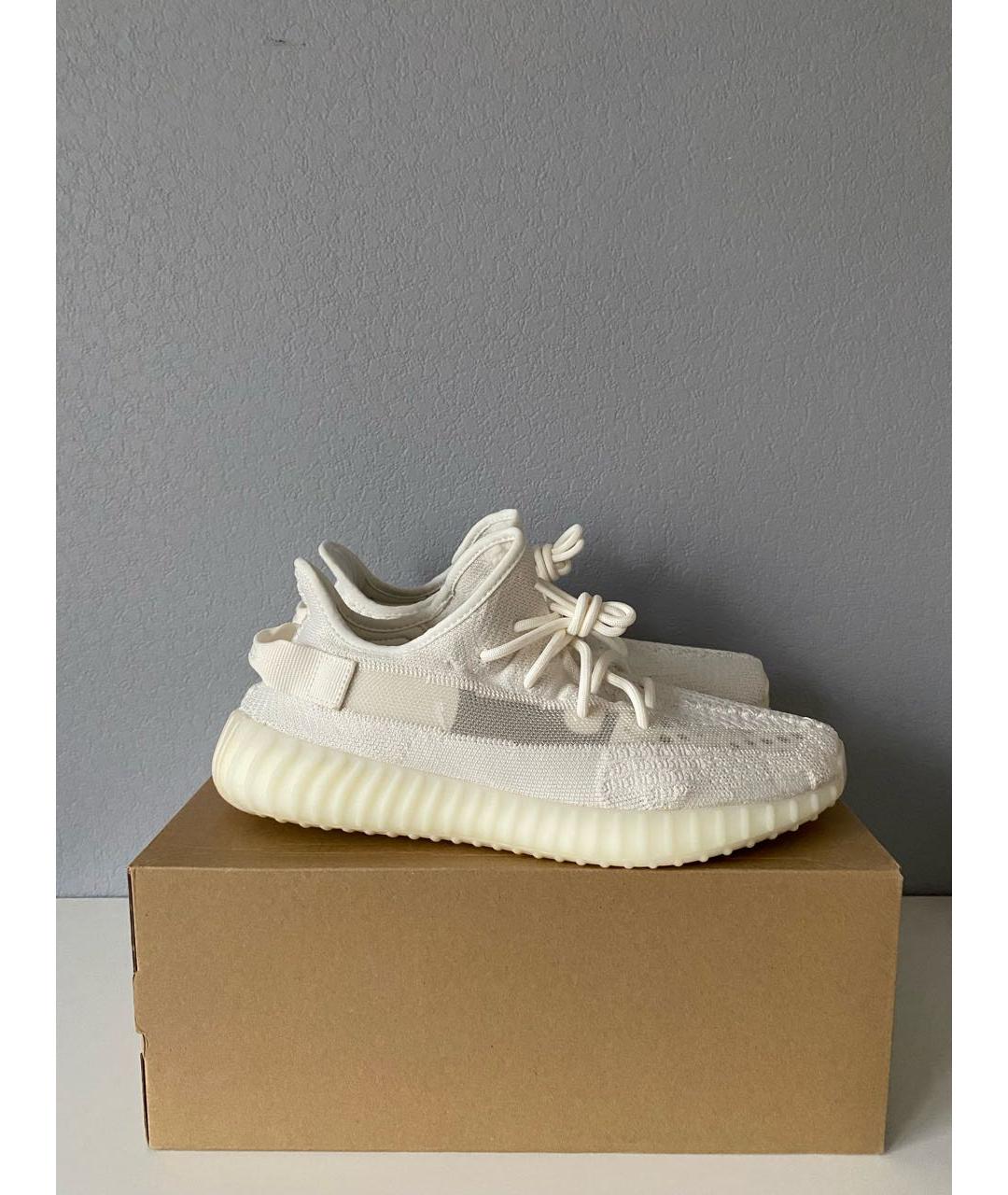 ADIDAS YEEZY Белые текстильные кроссовки, фото 5