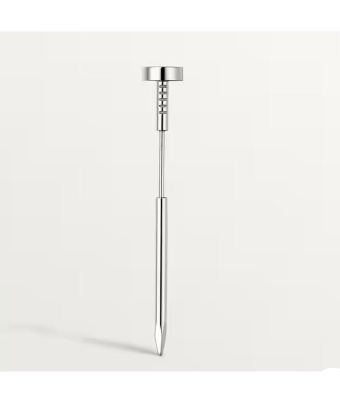 CARTIER Белая брошь из белого золота, фото 4