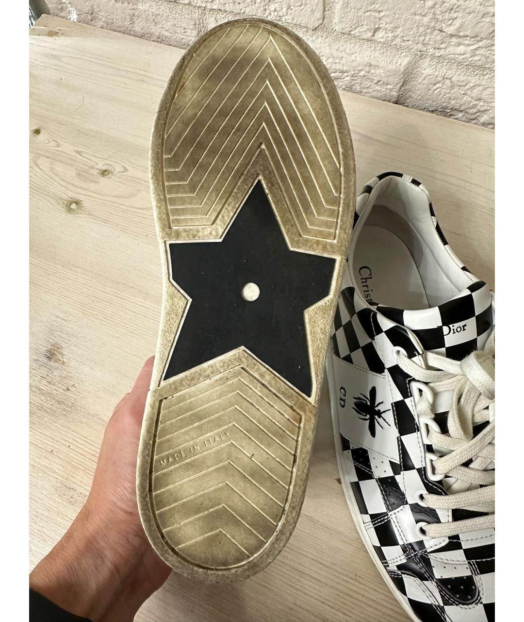 CHRISTIAN DIOR Белые кожаные кроссовки, фото 6