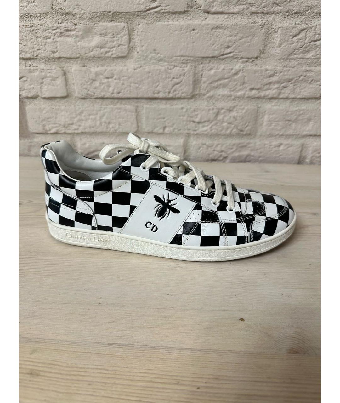 CHRISTIAN DIOR Белые кожаные кроссовки, фото 7