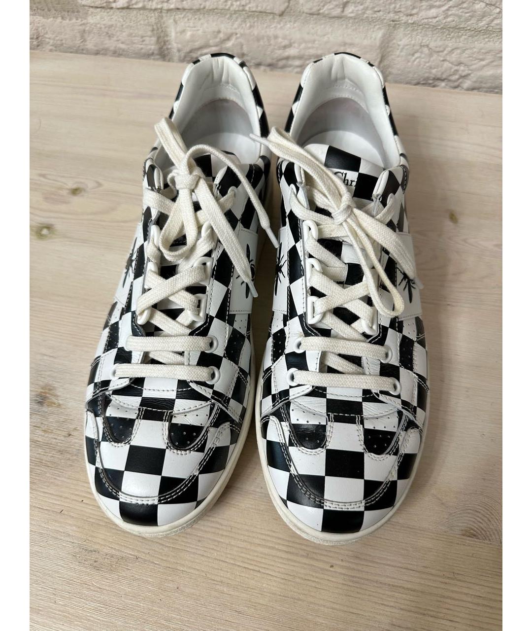 CHRISTIAN DIOR Белые кожаные кроссовки, фото 2