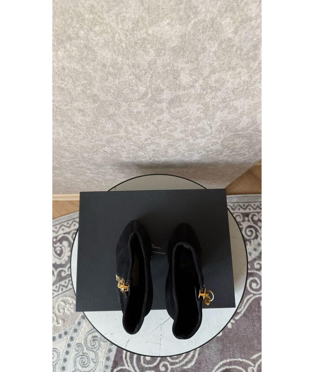 GIUSEPPE ZANOTTI DESIGN Черные замшевые ботильоны, фото 3