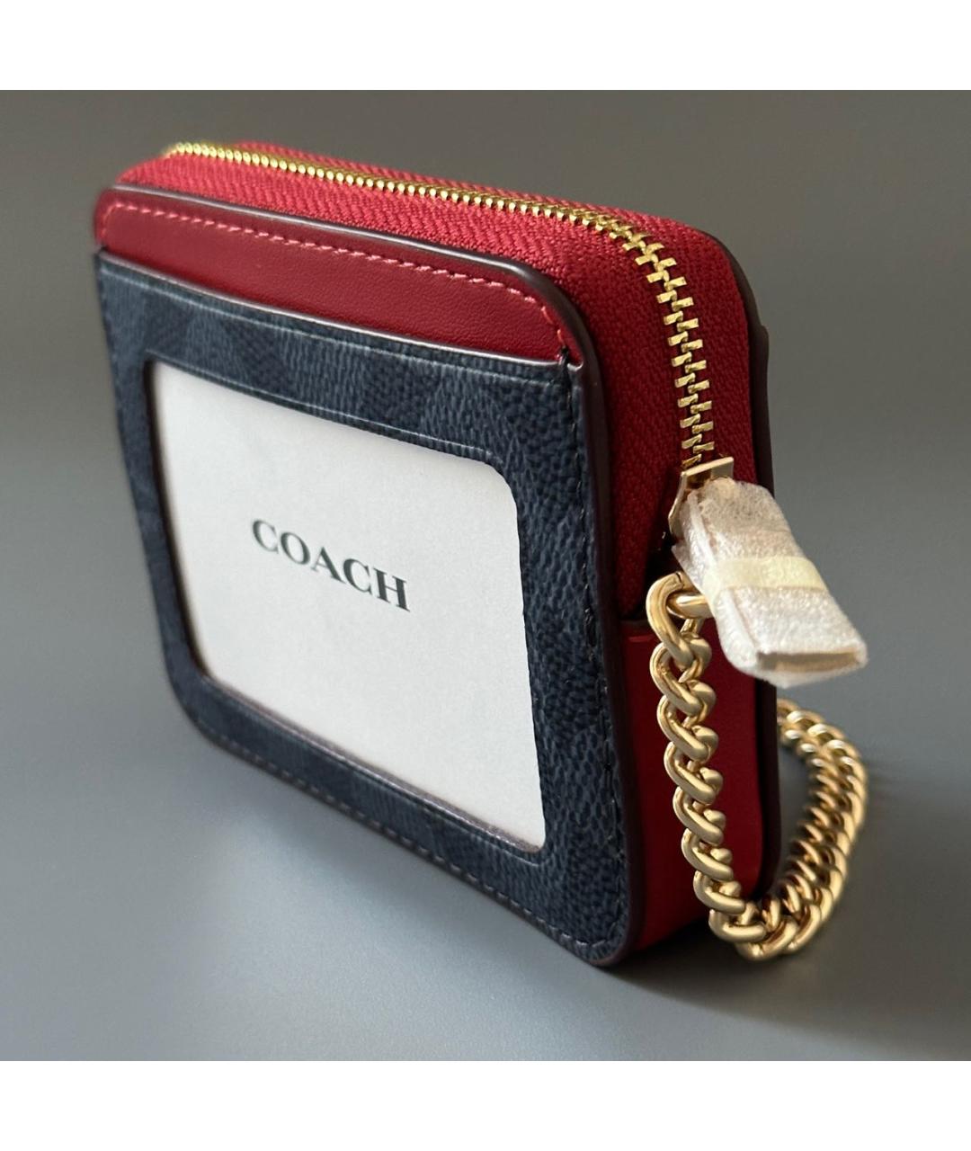 COACH Мульти кожаный кардхолдер, фото 8
