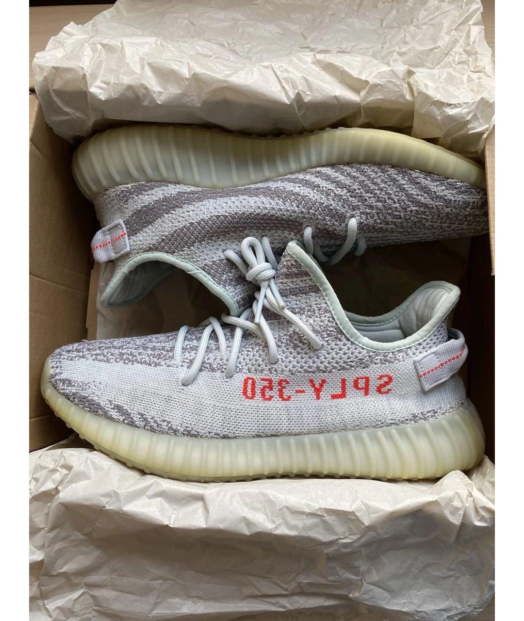 ADIDAS YEEZY Серые текстильные кроссовки, фото 2