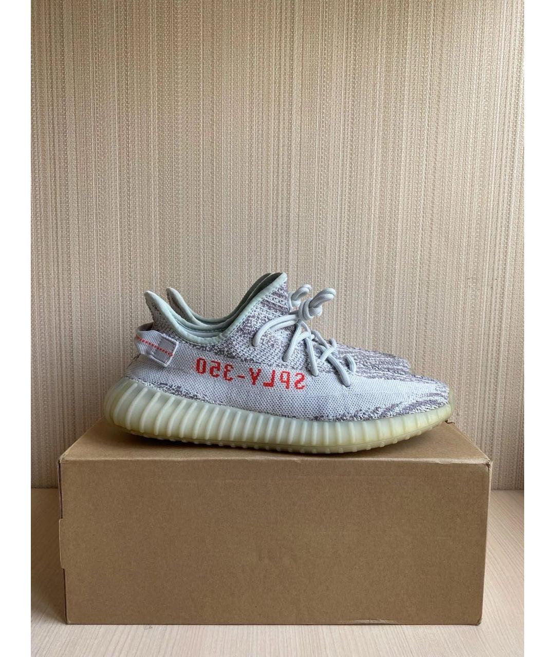 ADIDAS YEEZY Серые текстильные кроссовки, фото 4