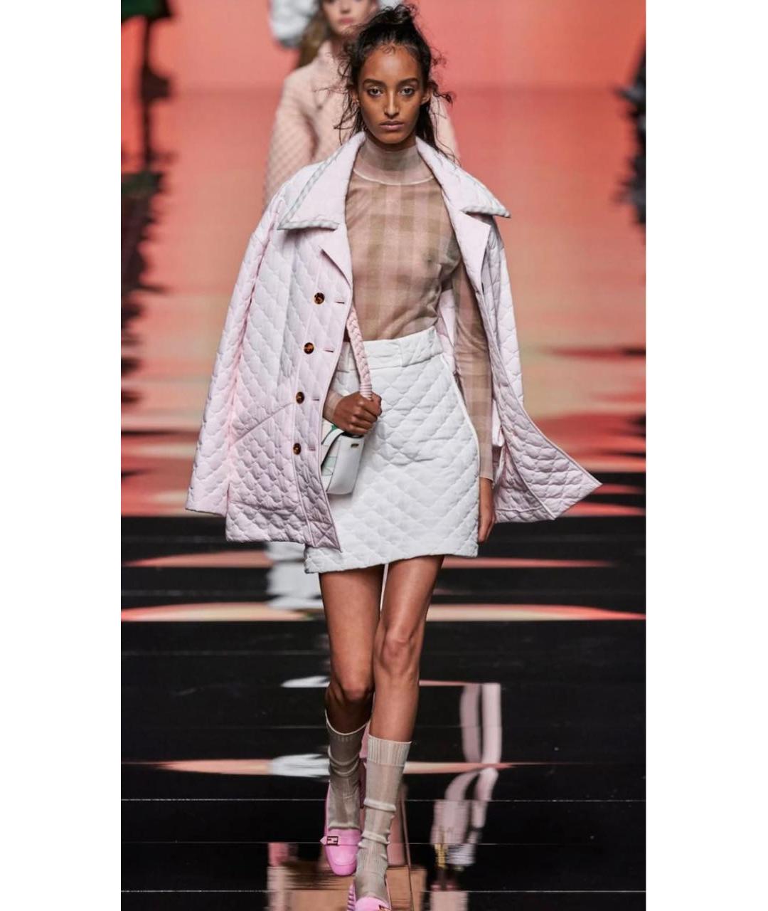 FENDI Розовая шелковая куртка, фото 2
