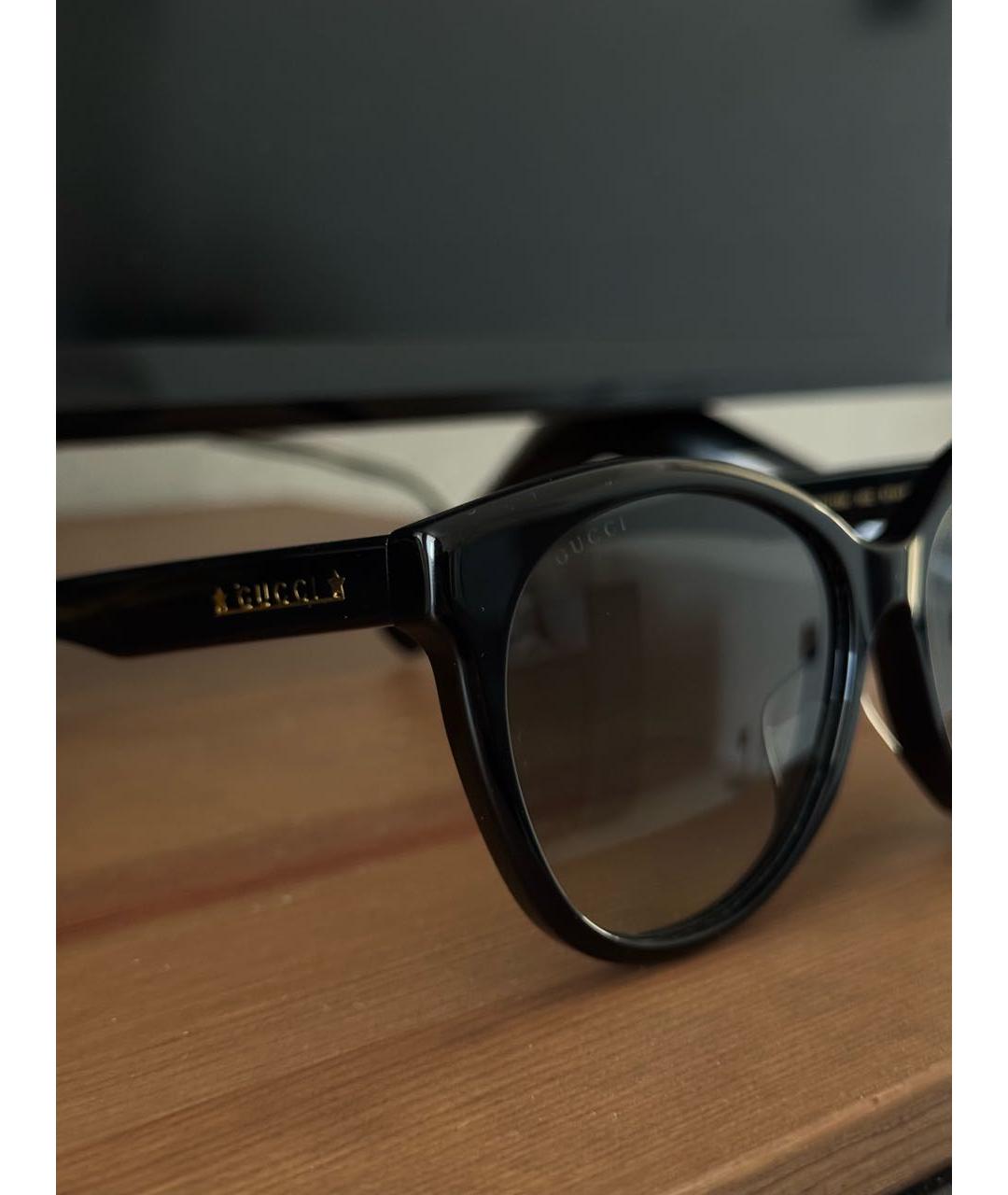 GUCCI Черные пластиковые солнцезащитные очки, фото 3