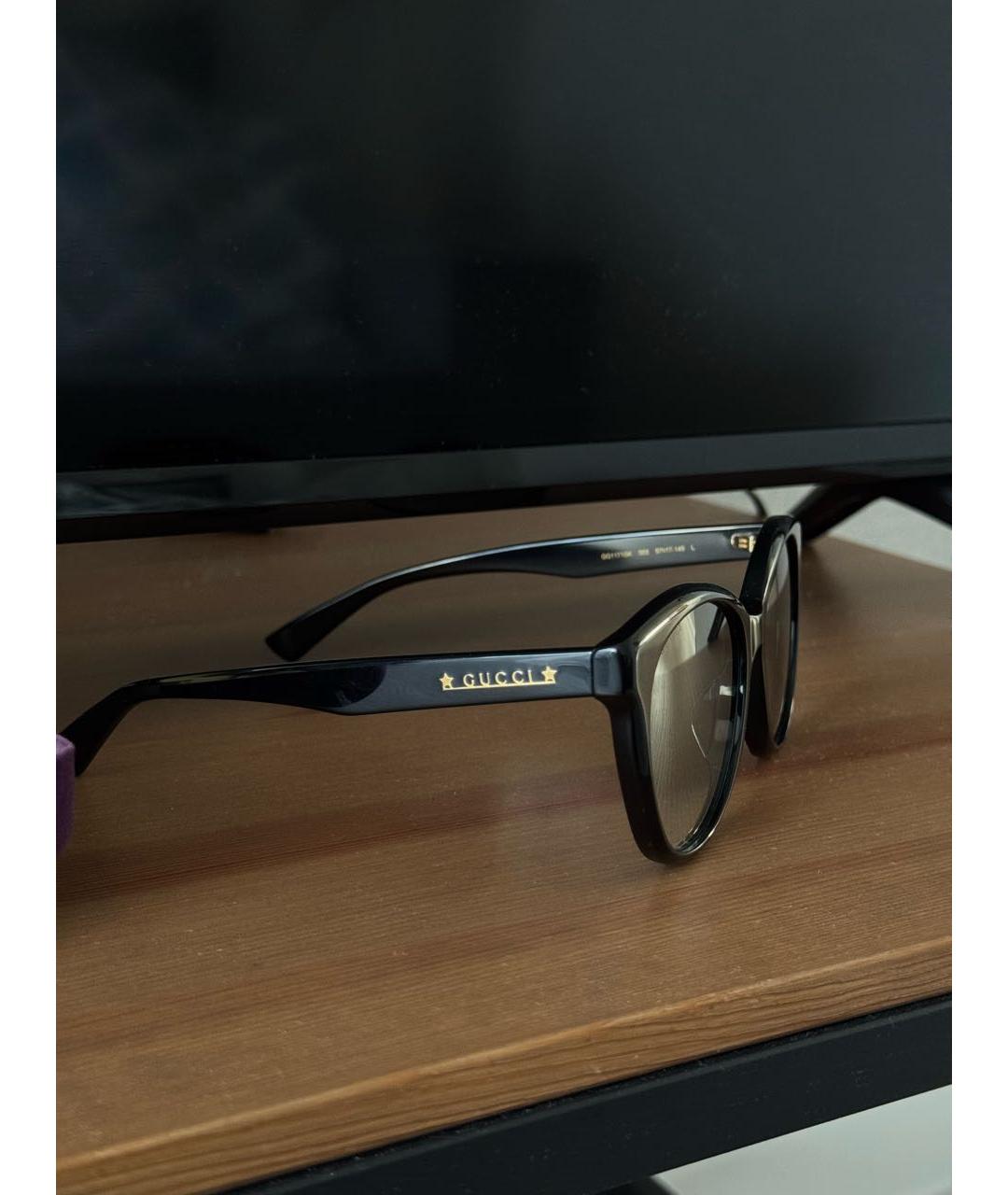 GUCCI Черные пластиковые солнцезащитные очки, фото 2