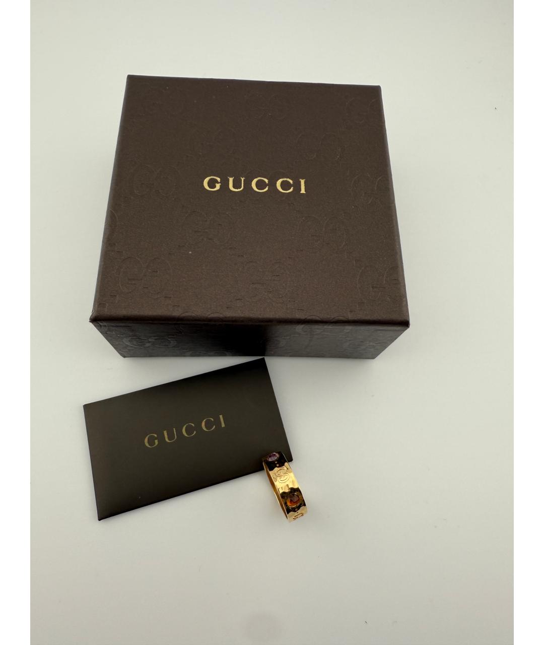 GUCCI Золотое кольцо из желтого золота, фото 2