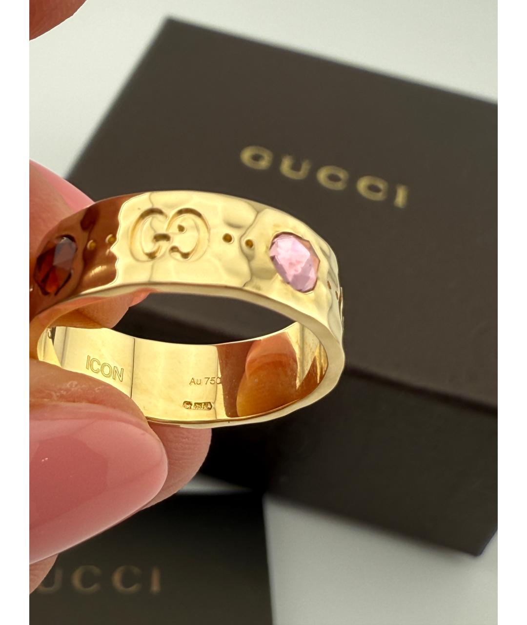 GUCCI Золотое кольцо из желтого золота, фото 4