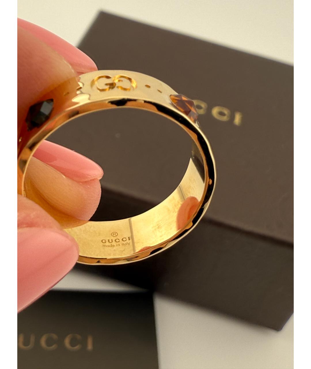 GUCCI Золотое кольцо из желтого золота, фото 5