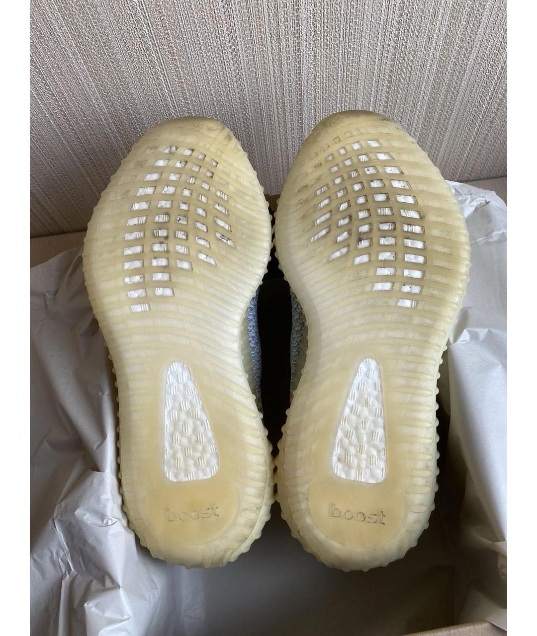 ADIDAS YEEZY Голубые текстильные кроссовки, фото 2