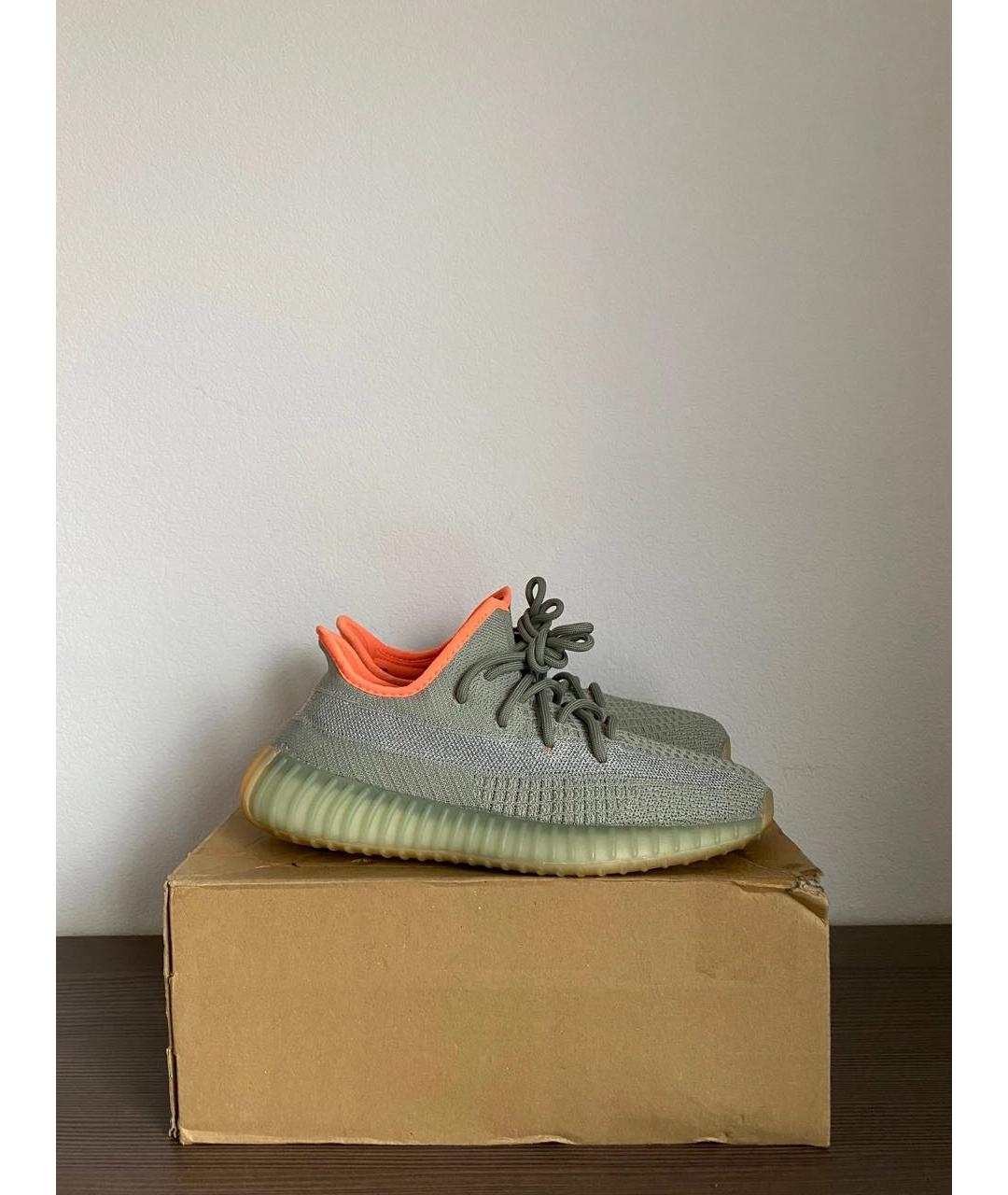 ADIDAS YEEZY Серые текстильные кроссовки, фото 4