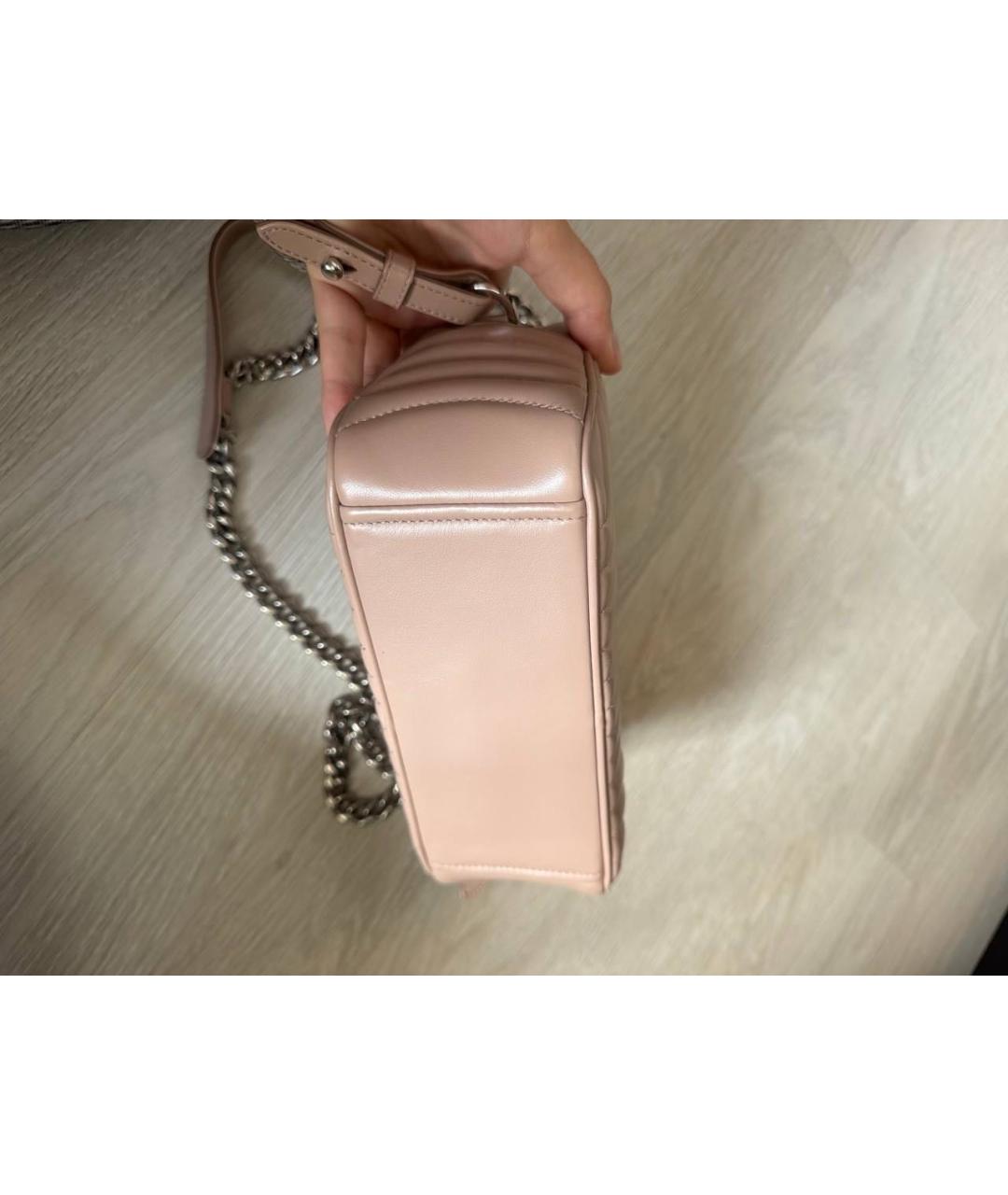 PRADA Бежевая кожаная сумка через плечо, фото 6