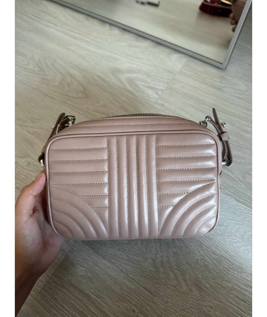 PRADA Бежевая кожаная сумка через плечо, фото 3
