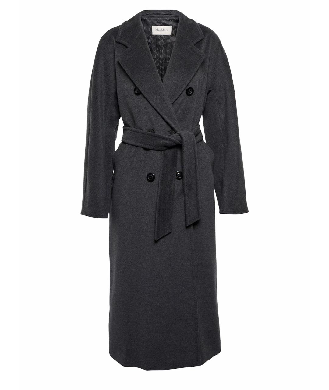 MAX MARA Антрацитовое шерстяное пальто, фото 1