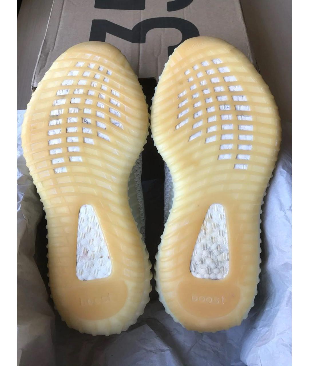 ADIDAS YEEZY Бежевые текстильные кроссовки, фото 5