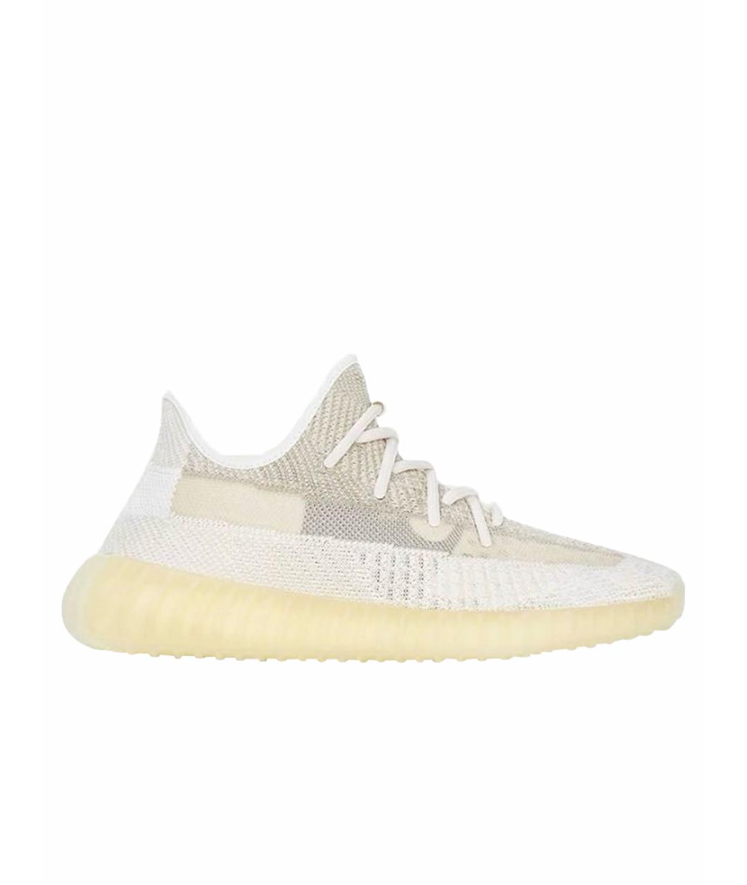 ADIDAS YEEZY Бежевые текстильные кроссовки, фото 1