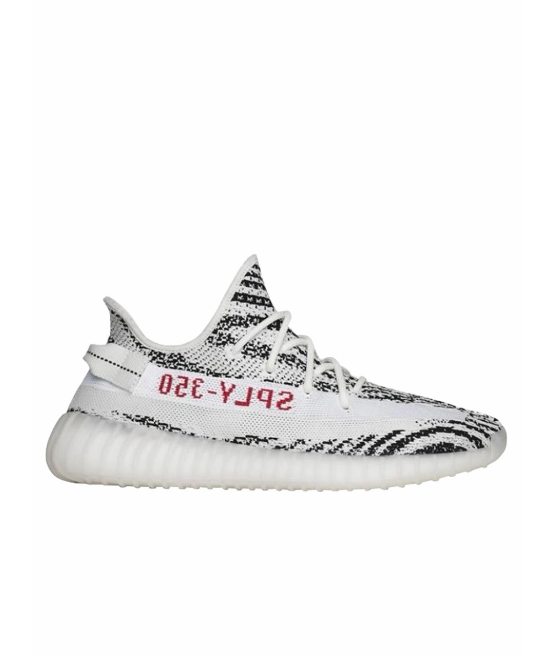 ADIDAS YEEZY Белые текстильные кроссовки, фото 1