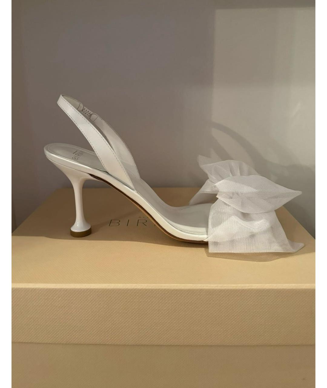 ALEXANDRE BIRMAN Белые текстильные босоножки, фото 2