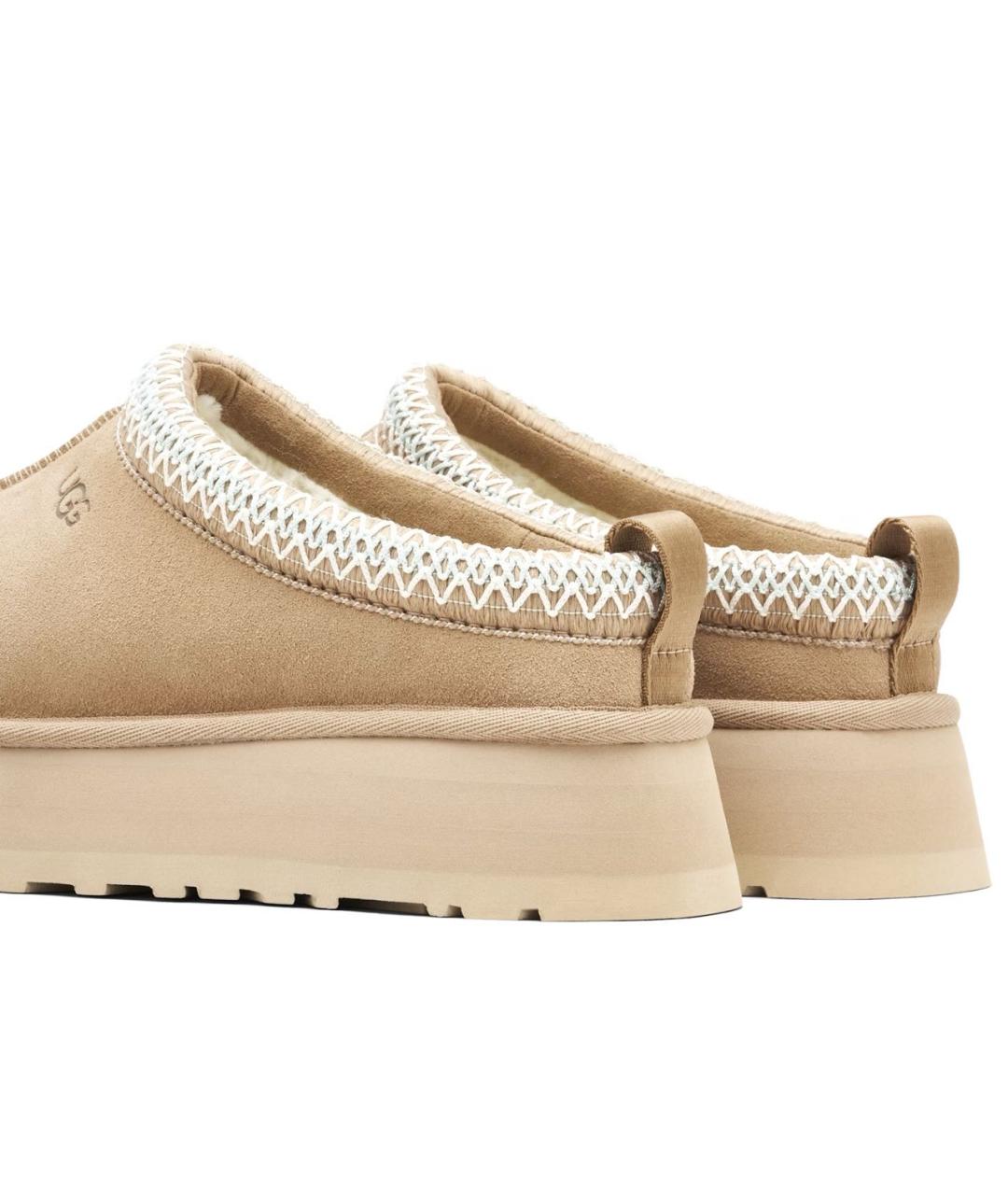 UGG AUSTRALIA Бежевые замшевые сабо, фото 4