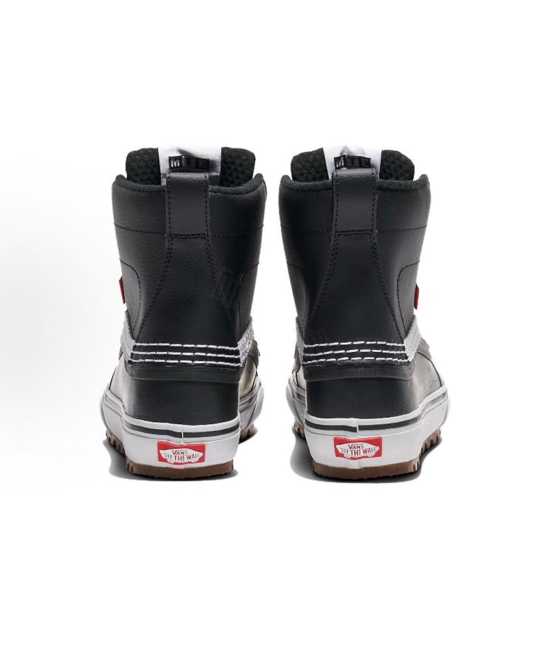 VANS Черные кожаные кроссовки, фото 4