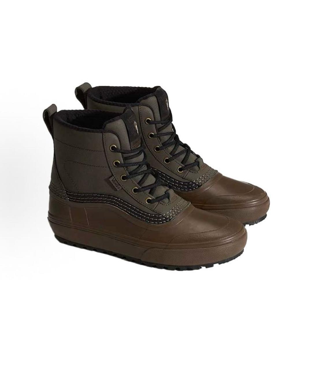 VANS Коричневые кожаные ботинки, фото 3