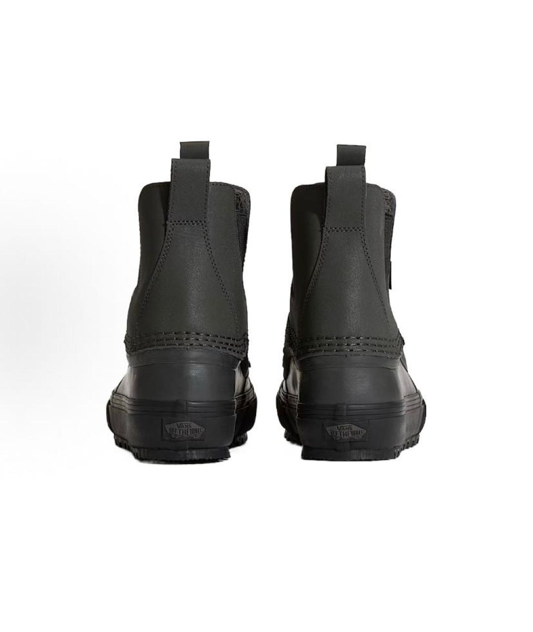 VANS Антрацитовые кожаные ботинки, фото 4