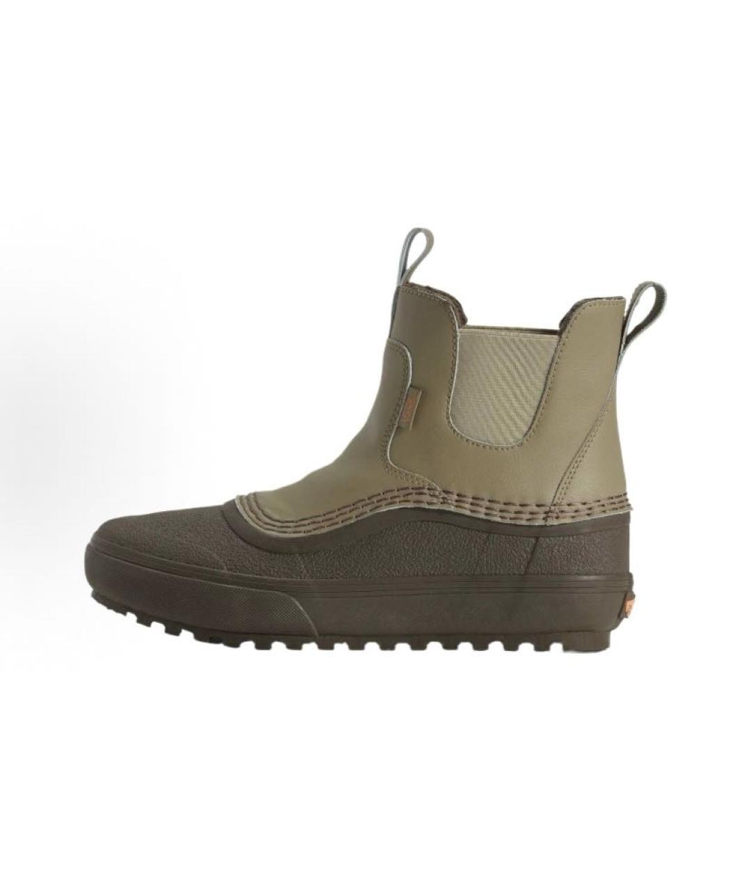 VANS Коричневые кожаные ботинки, фото 2