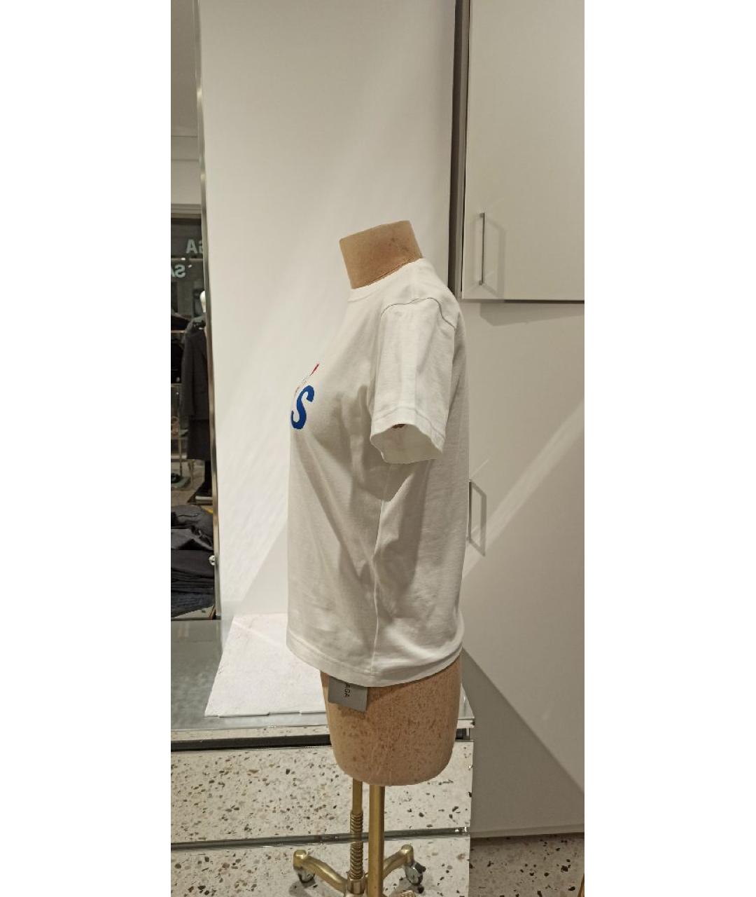 BALENCIAGA Белая хлопковая футболка, фото 2