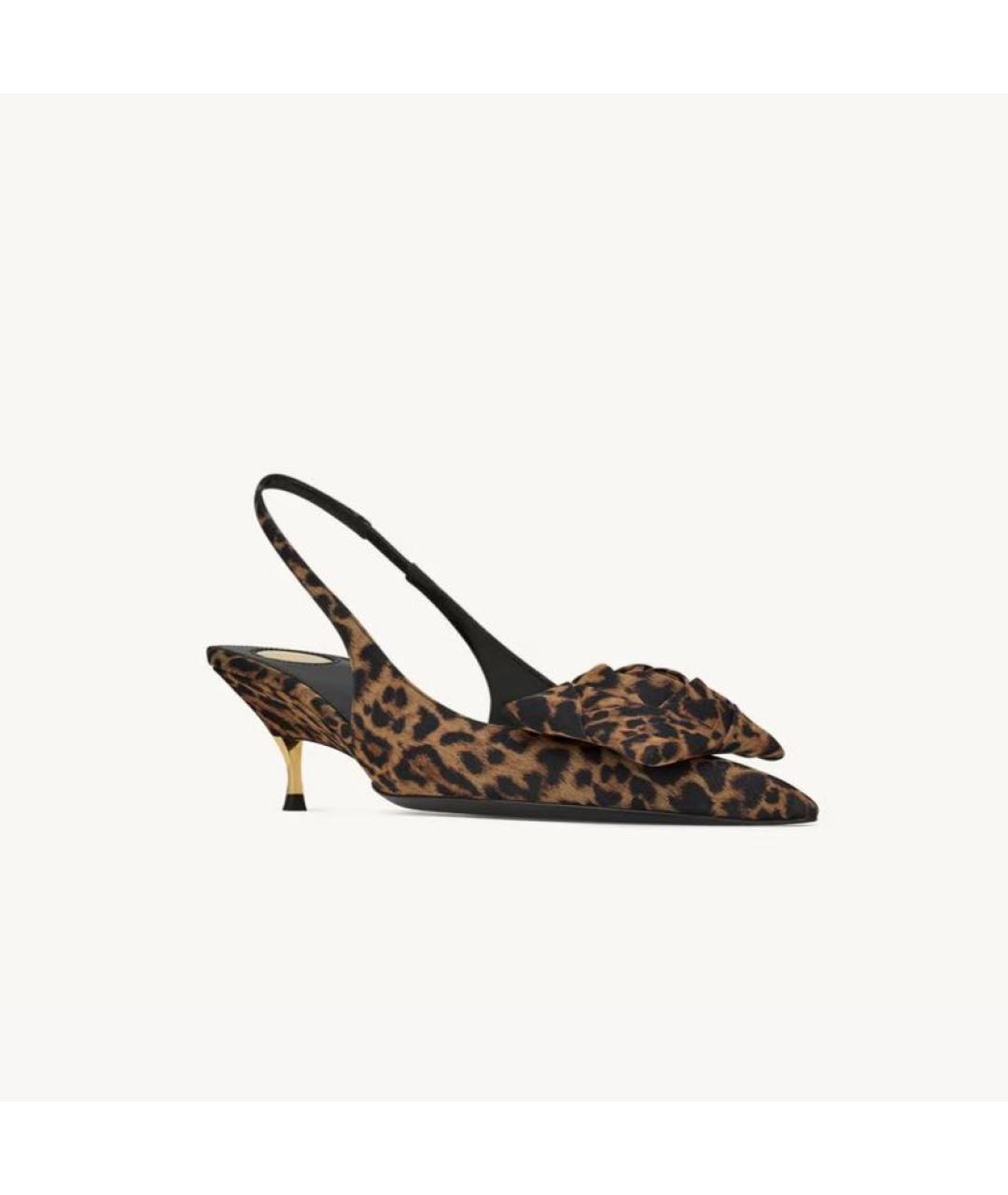 SAINT LAURENT Лодочки на низком каблуке, фото 3