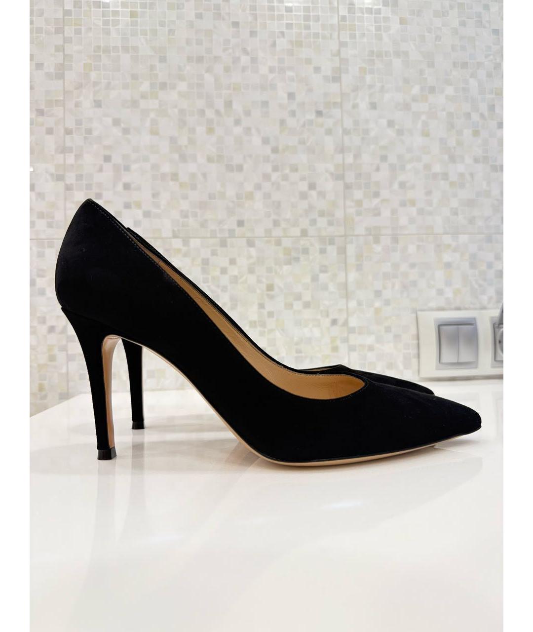 GIANVITO ROSSI Черные замшевые туфли, фото 9