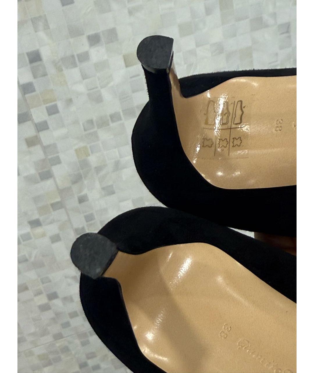 GIANVITO ROSSI Черные замшевые туфли, фото 8