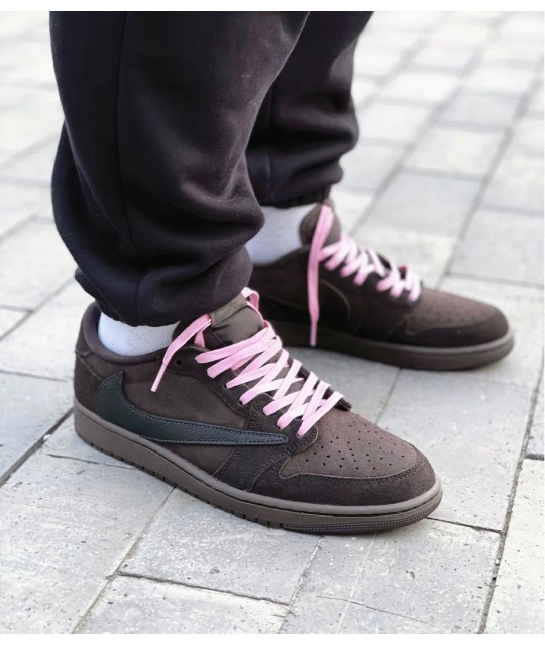 JORDAN Коричневые замшевые кроссовки, фото 7