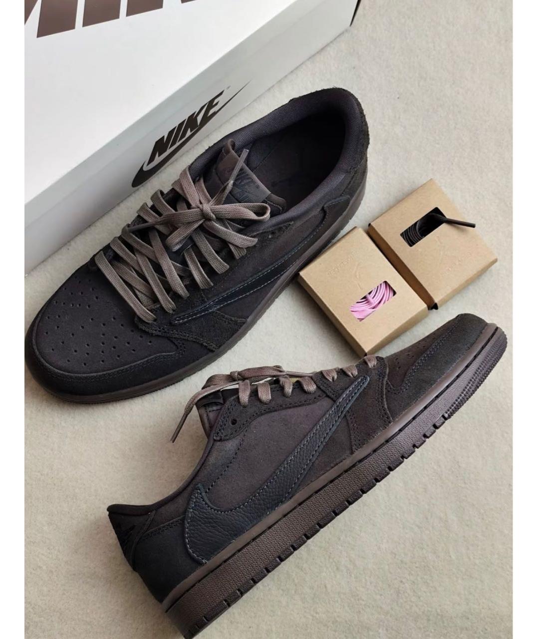 JORDAN Коричневые замшевые кроссовки, фото 2