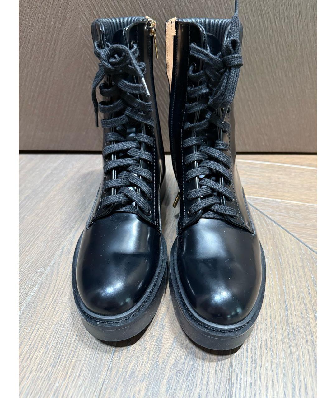 SANTONI Черные кожаные ботинки, фото 2