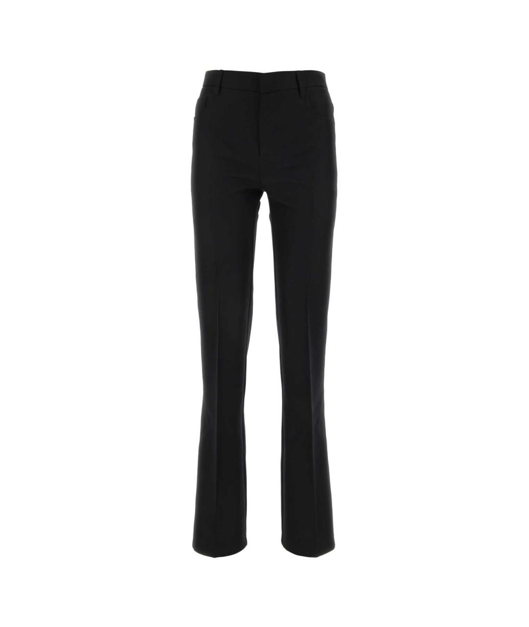 PHILOSOPHY DI LORENZO SERAFINI Черные полиэстеровые прямые брюки, фото 1