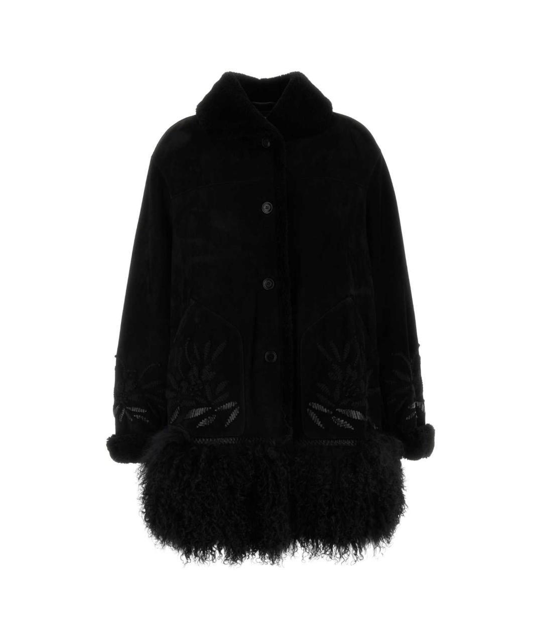 ERMANNO SCERVINO Черная кожаная куртка, фото 1