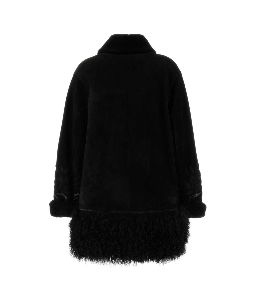 ERMANNO SCERVINO Черная кожаная куртка, фото 2