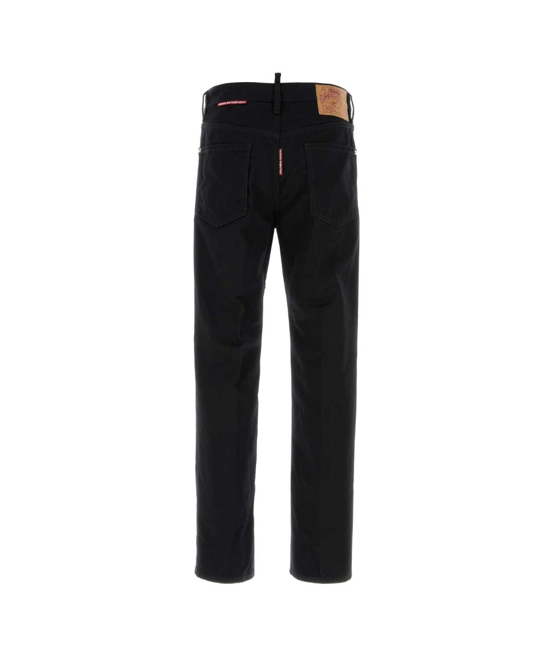 DSQUARED2 Черные хлопковые прямые джинсы, фото 2
