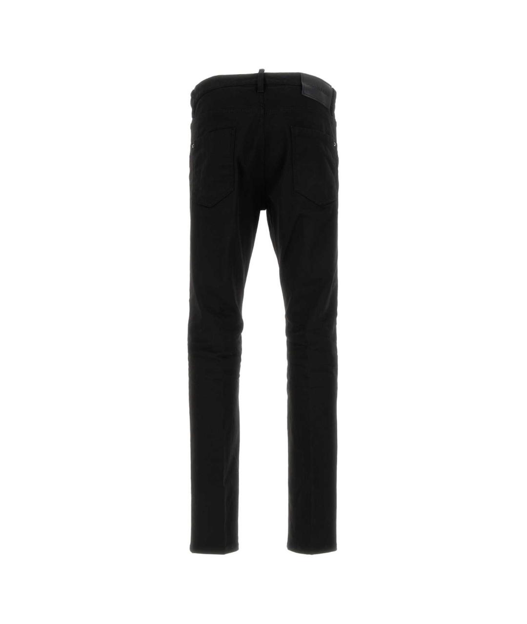 DSQUARED2 Черные хлопковые прямые джинсы, фото 2