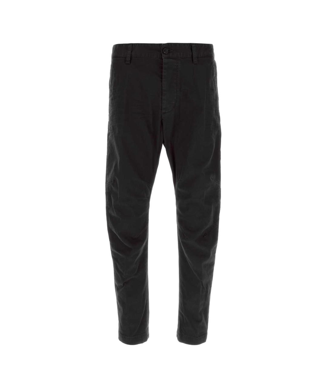 DSQUARED2 Черные хлопковые повседневные брюки, фото 1