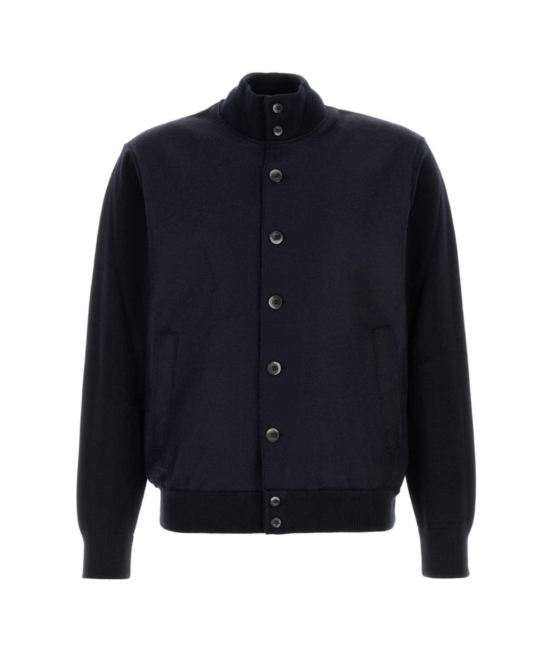 HERNO Синий кашемировый кардиган, фото 1