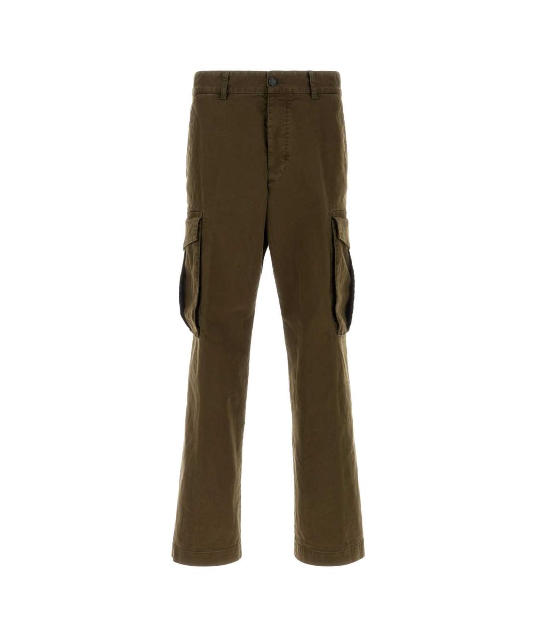 DSQUARED2 Зеленые хлопковые повседневные брюки, фото 1