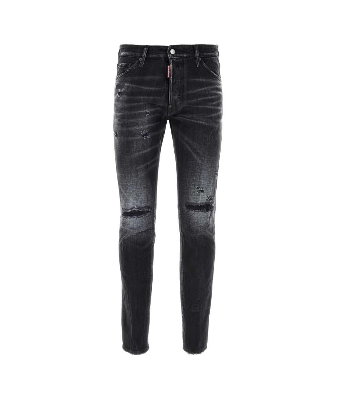 DSQUARED2 Черные хлопковые джинсы скинни, фото 1