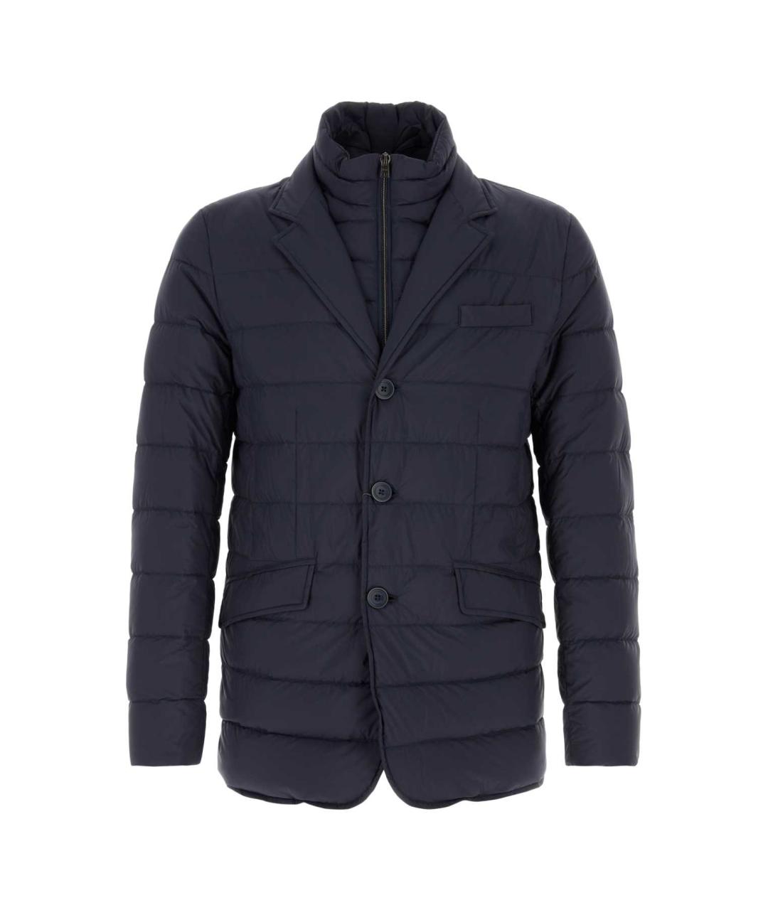 HERNO Синяя полиамидовая куртка, фото 1