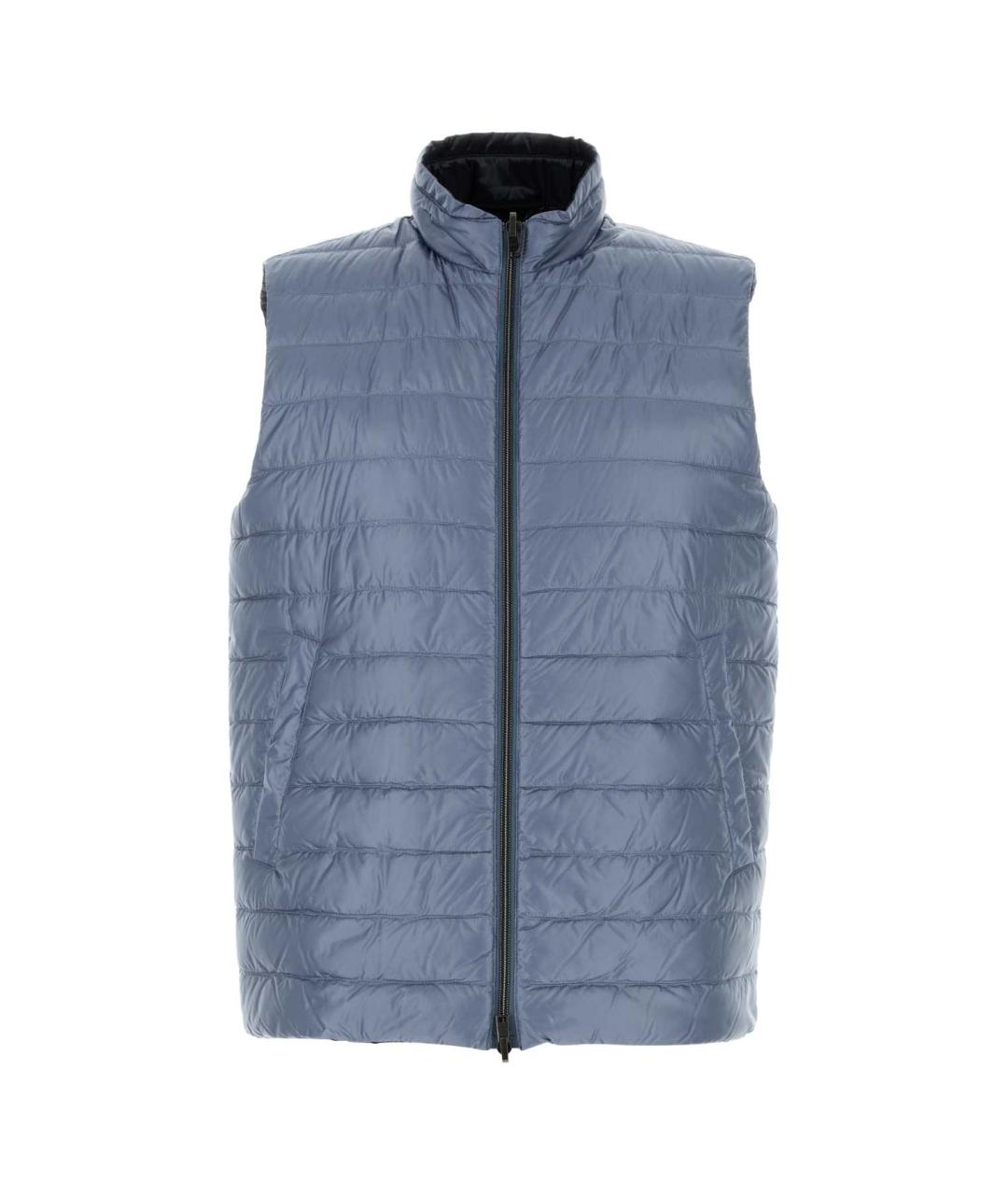 HERNO Голубой полиамидовый жилет, фото 1