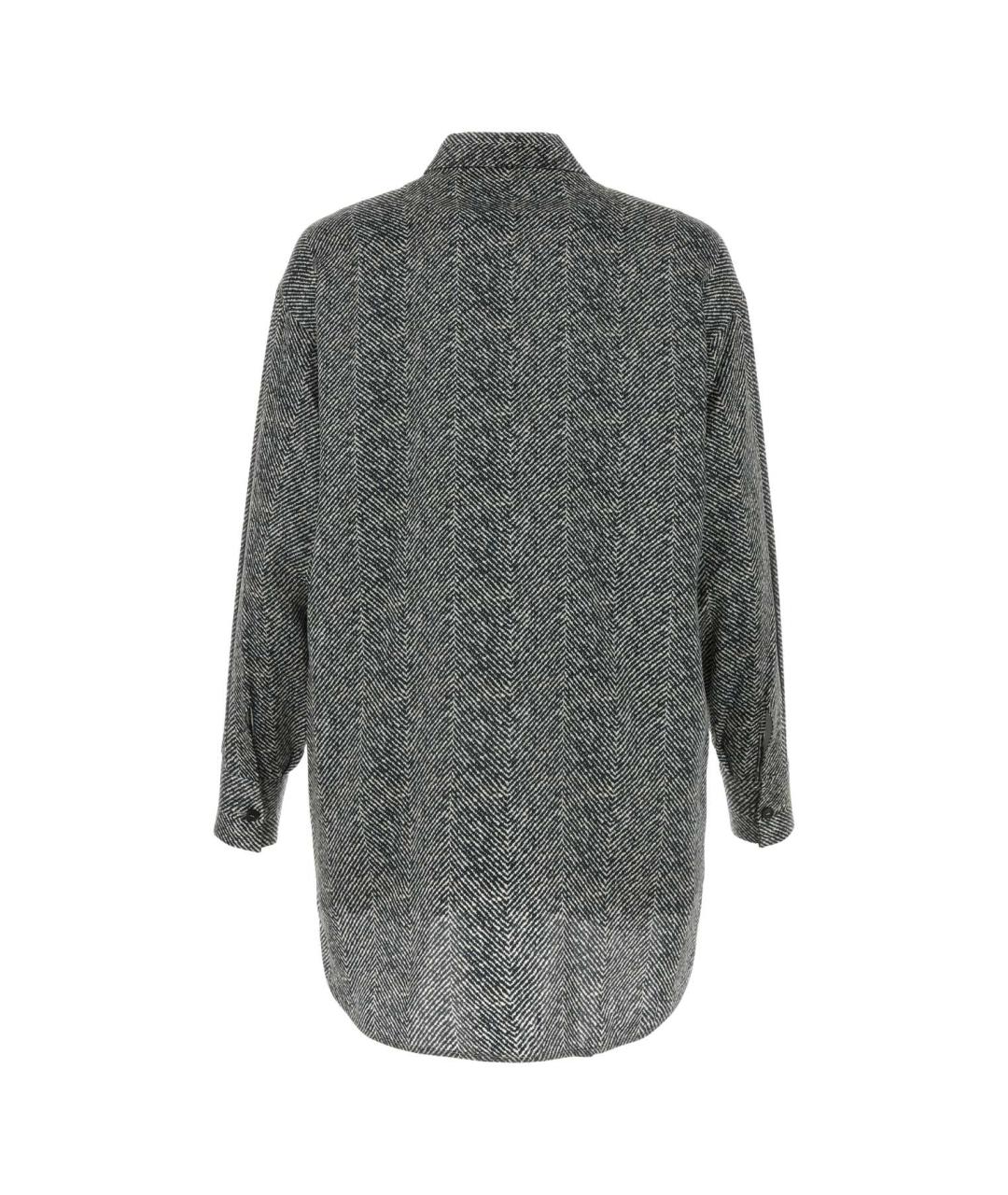 ERMANNO SCERVINO Серая шелковая рубашка, фото 2